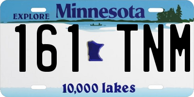 MN license plate 161TNM