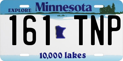 MN license plate 161TNP