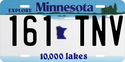 MN license plate 161TNV
