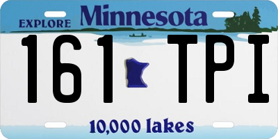 MN license plate 161TPI