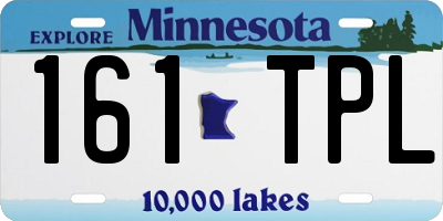 MN license plate 161TPL