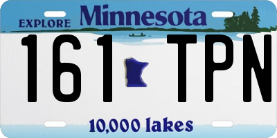 MN license plate 161TPN