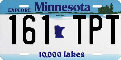 MN license plate 161TPT