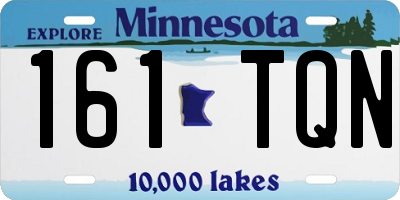 MN license plate 161TQN