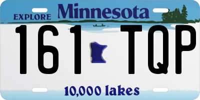 MN license plate 161TQP