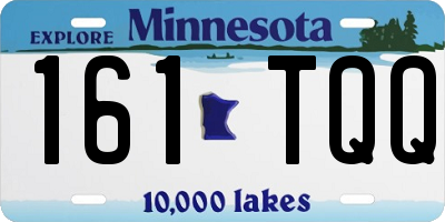 MN license plate 161TQQ
