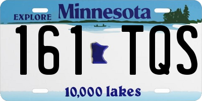 MN license plate 161TQS