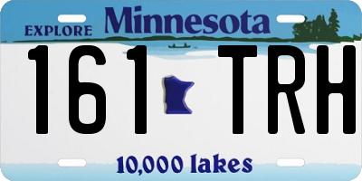 MN license plate 161TRH