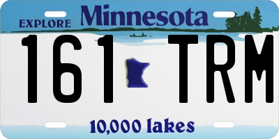 MN license plate 161TRM