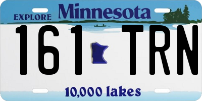 MN license plate 161TRN