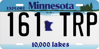 MN license plate 161TRP