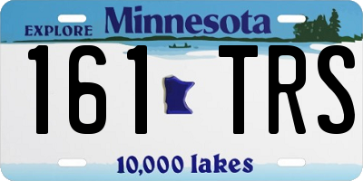 MN license plate 161TRS