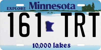 MN license plate 161TRT