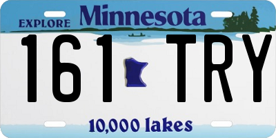 MN license plate 161TRY