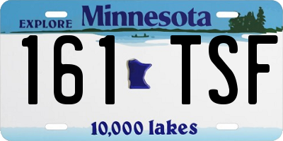 MN license plate 161TSF