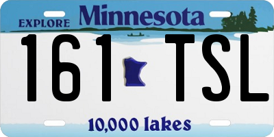 MN license plate 161TSL