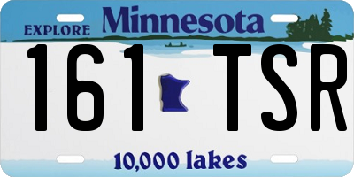 MN license plate 161TSR