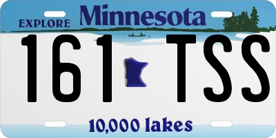 MN license plate 161TSS