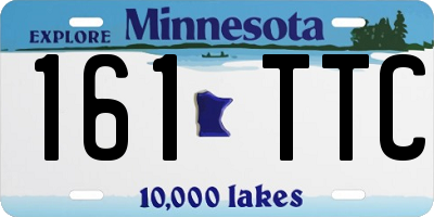 MN license plate 161TTC