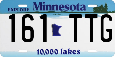 MN license plate 161TTG