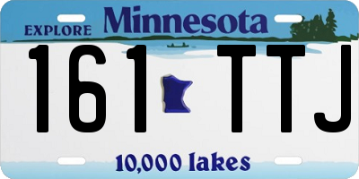 MN license plate 161TTJ