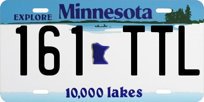 MN license plate 161TTL