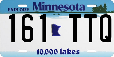 MN license plate 161TTQ