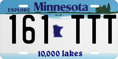 MN license plate 161TTT