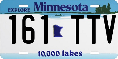 MN license plate 161TTV