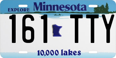 MN license plate 161TTY