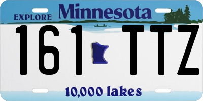 MN license plate 161TTZ