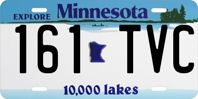 MN license plate 161TVC