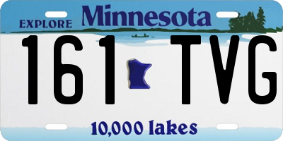 MN license plate 161TVG