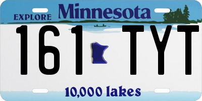 MN license plate 161TYT