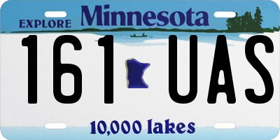 MN license plate 161UAS
