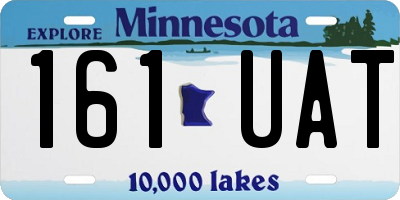 MN license plate 161UAT