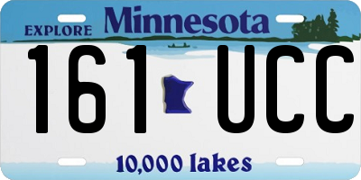MN license plate 161UCC