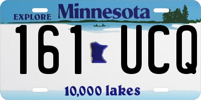 MN license plate 161UCQ