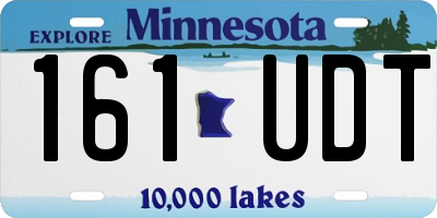 MN license plate 161UDT