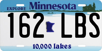 MN license plate 162LBS