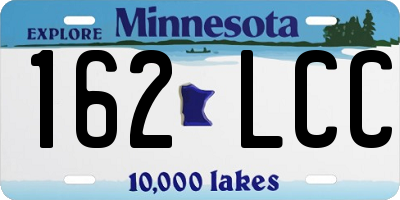 MN license plate 162LCC