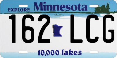 MN license plate 162LCG