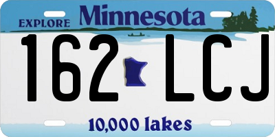 MN license plate 162LCJ