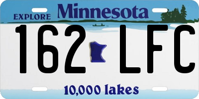 MN license plate 162LFC