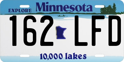 MN license plate 162LFD