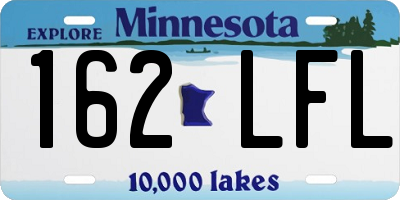 MN license plate 162LFL