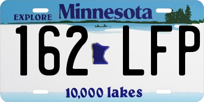 MN license plate 162LFP
