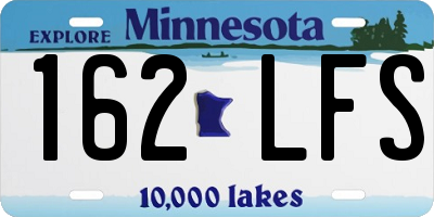 MN license plate 162LFS