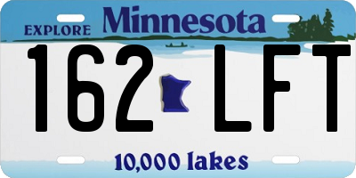 MN license plate 162LFT
