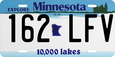 MN license plate 162LFV
